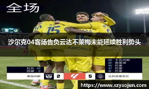 沙尔克04客场告负云达不莱梅未能延续胜利势头